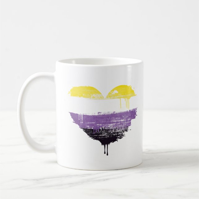 CANECA DE CAFÉ CORAÇÃO NÃO BINÁRIO (Esquerda)
