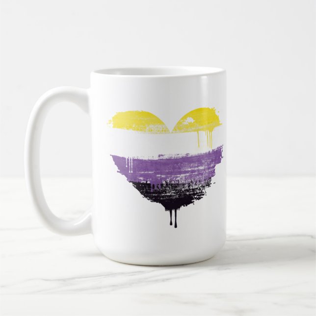 CANECA DE CAFÉ CORAÇÃO NÃO BINÁRIO (Esquerda)