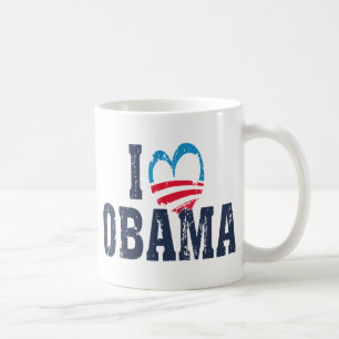 Caneca De Café Coração Obama