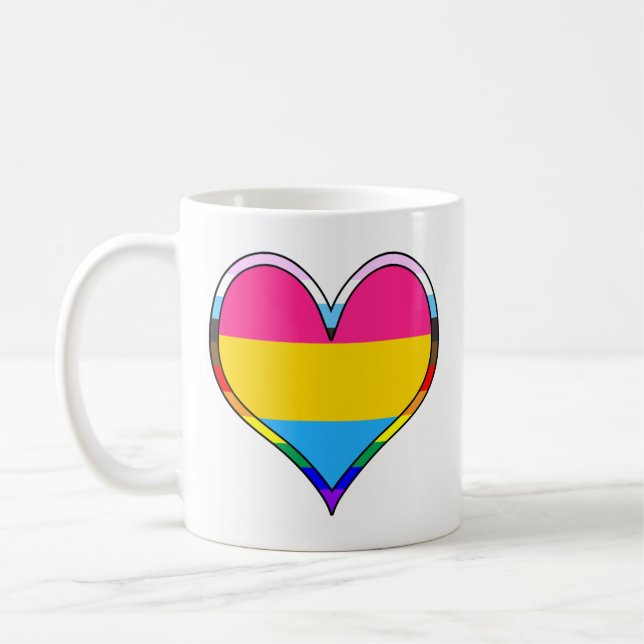 Caneca De Café Coração Pan Pride (Esquerda)
