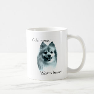 Caneca De Café Coração Quente-Quente do Nariz Frio Pomeraniano