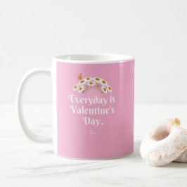 Caneca De Café Coração Romântico do Dia dos Namorados - Valentine