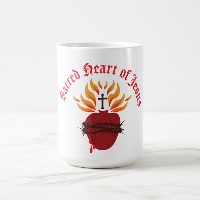 Caneca De Café Coração Sagrado de Jesus (Centro)