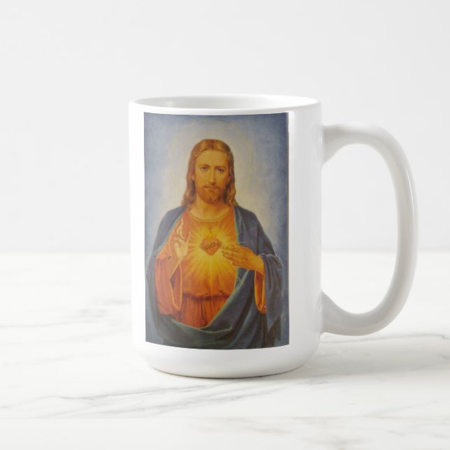 Caneca De Café Coração sagrado de Jesus (Direita)