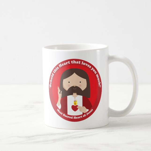 Caneca De Café Coração Sagrado de Jesus (Direita)