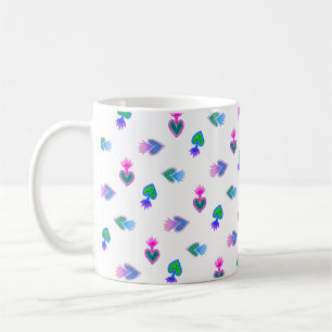 Caneca De Café Coração Sagrado de Mary Folk Art Mug