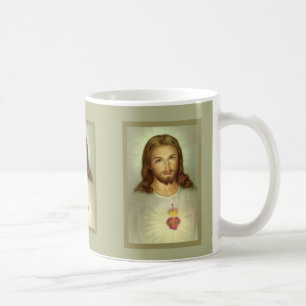 Caneca De Café Coração sagrado do católico de Jesus