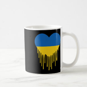 Caneca De Café Coração Sangrando Ucrânia Apoio E Fique Com Ucrani