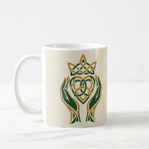 Caneca De Café Coração Trinity Claddagh