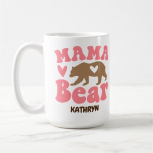 Caneca De Café Coração, Urso da Mamãe, Retrô, Bonita, Engraçada M