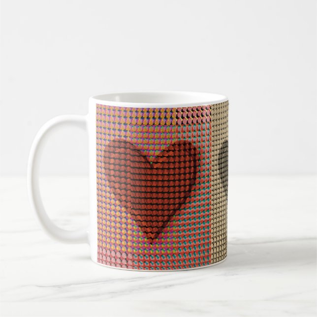 Caneca De Café Coração Vermelho (Esquerda)