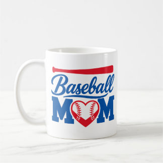 Caneca De Café Coração Vermelho Azul Clássico Dia de Jogo de Beis