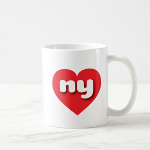 Caneca De Café Coração Vermelho de Nova Iorque - amor