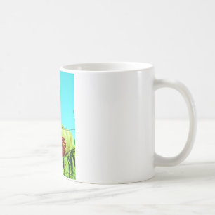 Caneca De Café Coração Vermelho e Cavalo