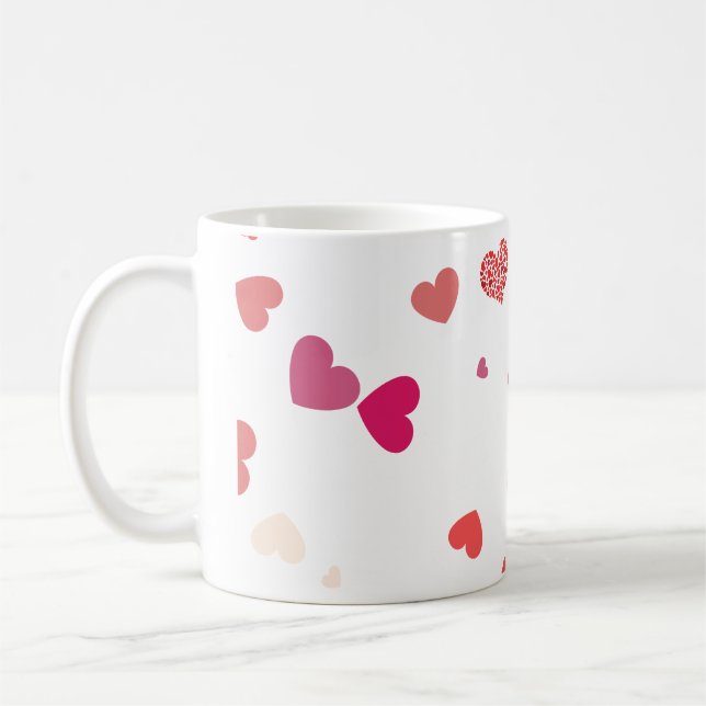 Caneca De Café Corações - amor (Esquerda)