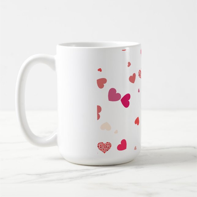 Caneca De Café Corações - amor (Esquerda)