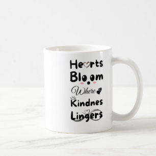 Caneca De Café Corações Bloom Onde A Bondade Se Encaixa