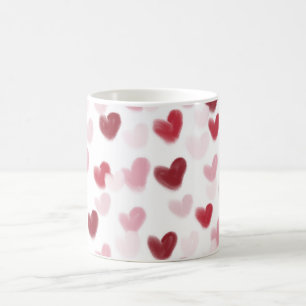 Caneca De Café Corações de Amor