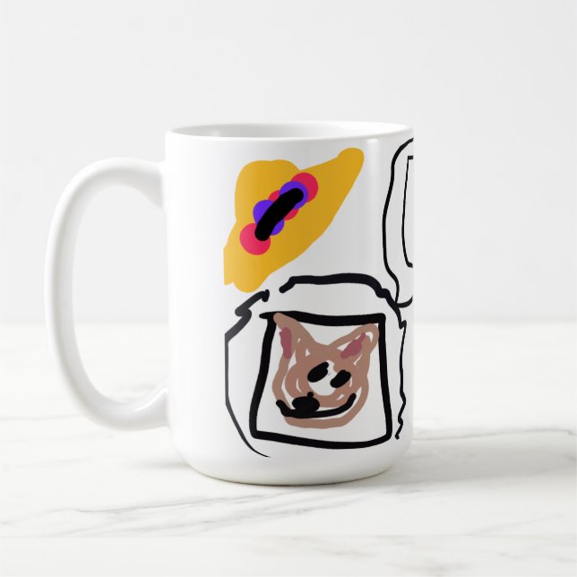 Caneca De Café corações de Chihuahua (Esquerda)