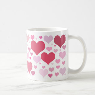 Caneca De Café Corações de São Valentim em Abundância