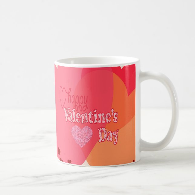 Caneca De Café Corações do dia de os namorados (Direita)