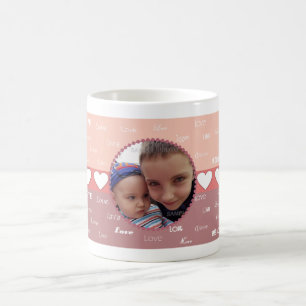Caneca De Café Corações e caneca personalizada amor do café do