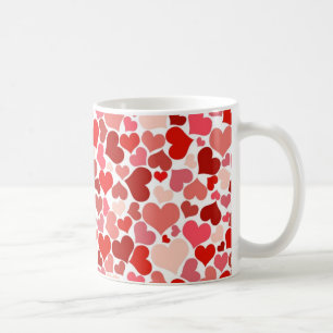 Caneca De Café Corações Fofos