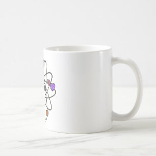 Caneca De Café Corações Impressos de Leopardo do Dia dos Namorado