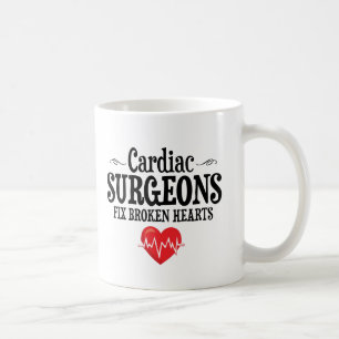 Caneca De Café Corações quebrados do reparo engraçado dos
