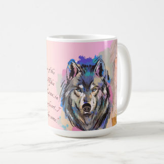 Caneca De Café Corações Selvagens | Alpha e Luna Wolf Design