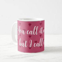 Caneca de Café Corações Vermelhos