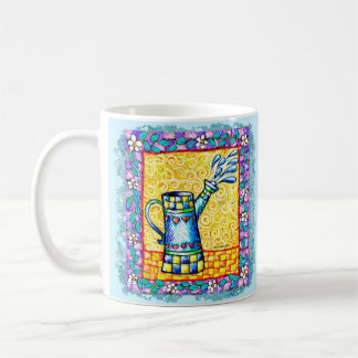 Caneca De Café Corações Watercan