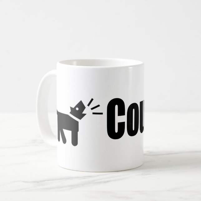 Caneca De Café Coragem (Frente Esquerda)