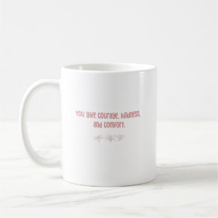 Caneca De Café Coragem Bondade Conforto - Amor de Pais de Criação