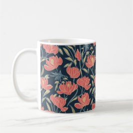 Caneca De Café Coral Breeze Floral