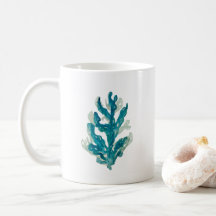 Coral Reef Pintando Sereia Life Beach Ocean Mug