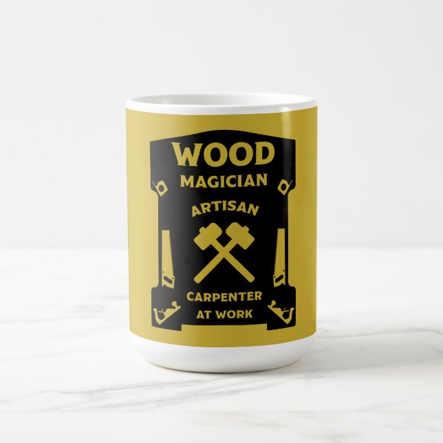 Caneca De Café Corante De Madeira E Carpinteiro (Centro)