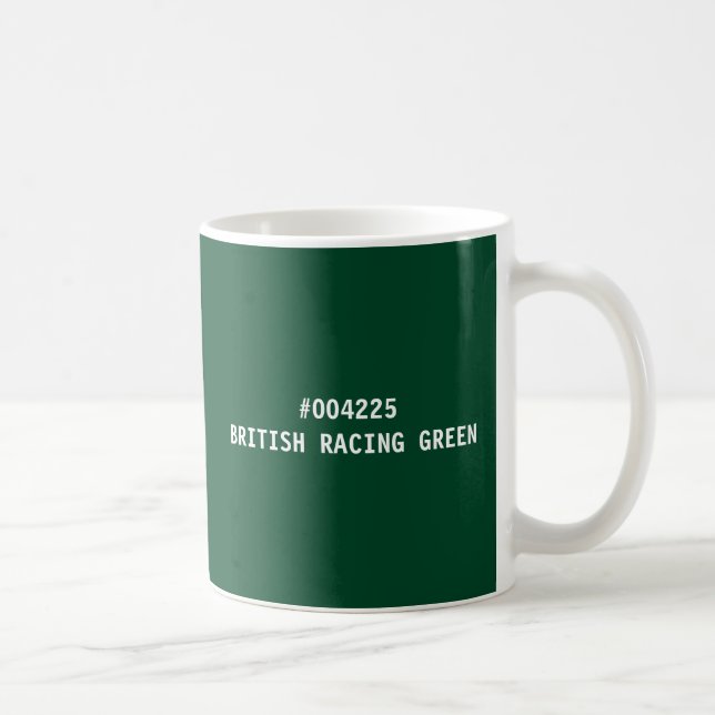 Caneca De Café Corante Verde de Corda Britânica - Mug (Direita)