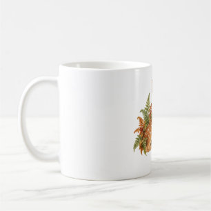 Caneca De Café Corça Entre Samambaias