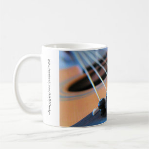 Caneca De Café Cordas de Violão - Mantenha a Música Jogando Mug