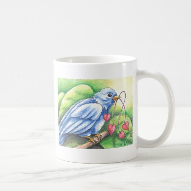 Caneca De Café Cordas do coração (Direita)