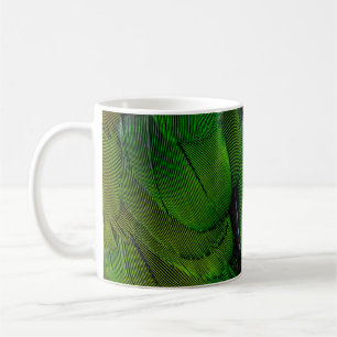 Caneca De Café Cordas verdes e vermelhas