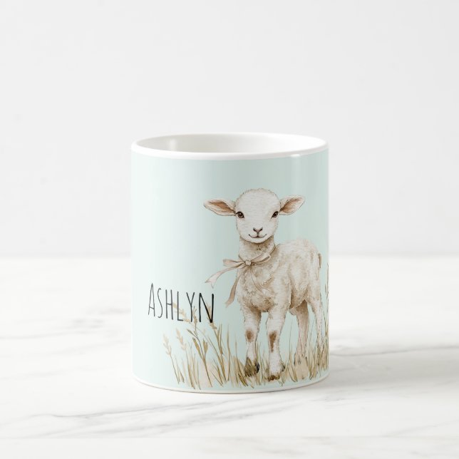 Caneca De Café Cordero de Páscoa com Hortelã Doce (Centro)