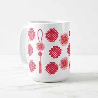 Caneca De Café Coreano Norigae Flower Tassel Design