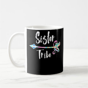 Caneca De Café Cores brilhantes da seta tribal do tribo da irmã