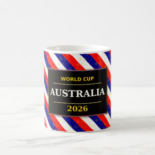 Caneca De Café Cores da Bandeira do Fã de Futebol da Austrália Pa