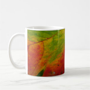 Caneca De Café Cores da Folha de Bordo Fotografia da Natureza de