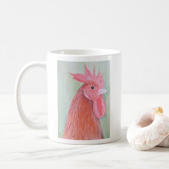 Caneca De Café Cores d'água de escala do país (Com Donut)