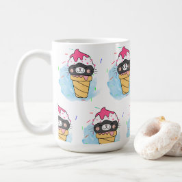Caneca De Café Cores d'água do cone de sorvete