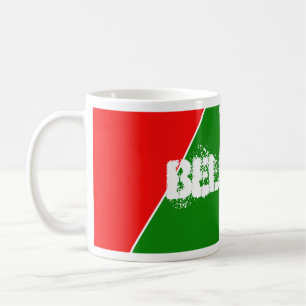 Caneca De Café Cores de Bandeiras Nacionais da Bielorrússia